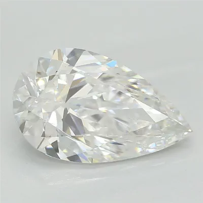 1.54ct D VS1 Rare Carat Ideal Cut Pear Lab Grown Diamond