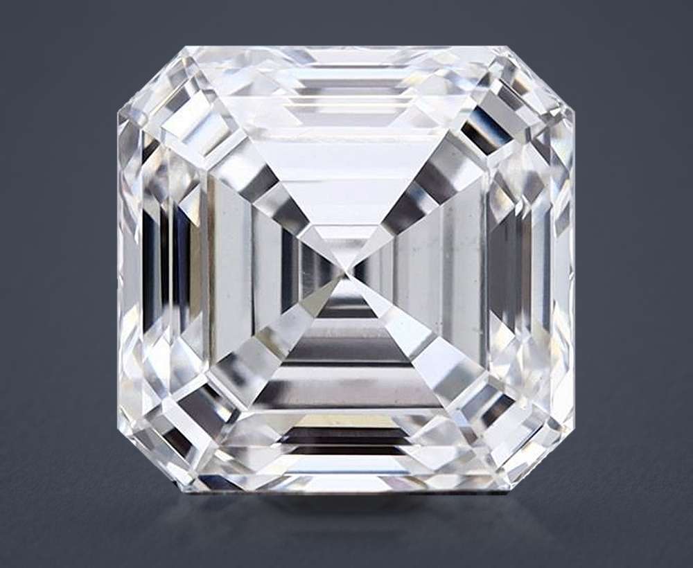2.83ct D VS1 Rare Carat Ideal Cut Asscher Lab Grown Diamond