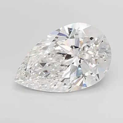4.41ct F VVS2 Rare Carat Ideal Cut Pear Lab Grown Diamond