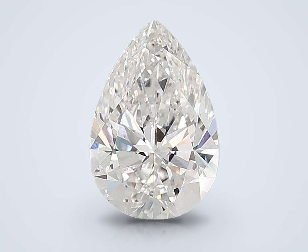 4.41ct F VVS2 Rare Carat Ideal Cut Pear Lab Grown Diamond