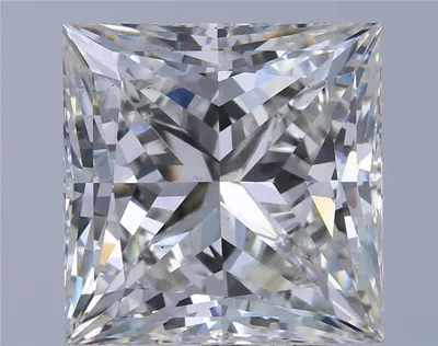 6.42ct G VS2 Rare Carat Ideal Cut Princess Lab Grown Diamond