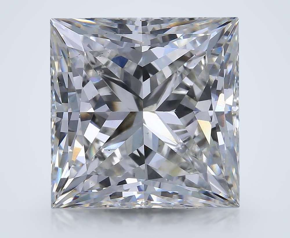 6.42ct G VS2 Rare Carat Ideal Cut Princess Lab Grown Diamond