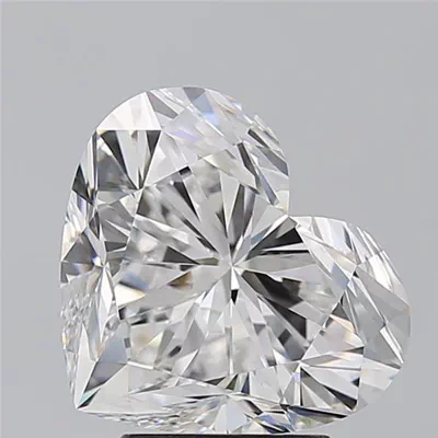 4.05ct E VVS2 Rare Carat Ideal Cut Heart Diamond