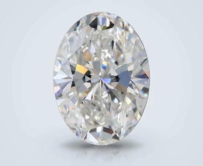 3.09ct E VVS2 Rare Carat Ideal Cut Oval Lab Grown Diamond