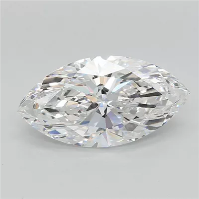 3.07ct E VVS2 Rare Carat Ideal Cut Marquise Lab Grown Diamond