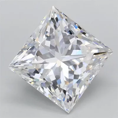 3.09ct D VVS2 Rare Carat Ideal Cut Princess Lab Grown Diamond