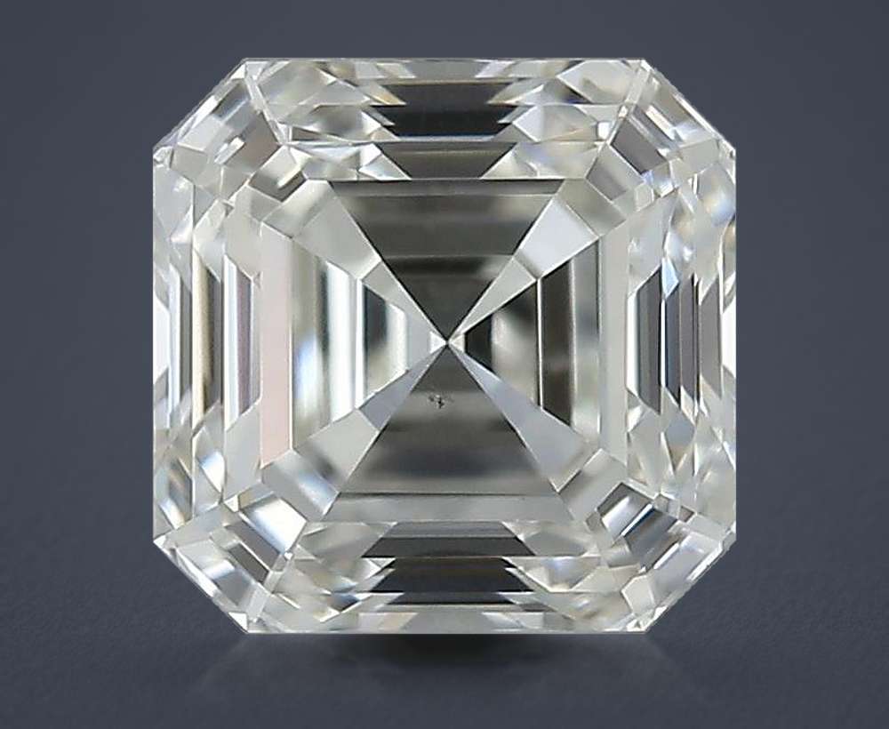 0.60ct J SI1 Rare Carat Ideal Cut Asscher Diamond