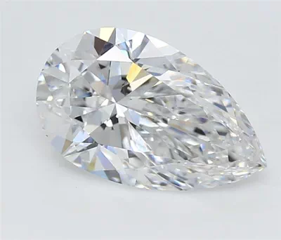 2.09ct D VS1 Rare Carat Ideal Cut Pear Lab Grown Diamond