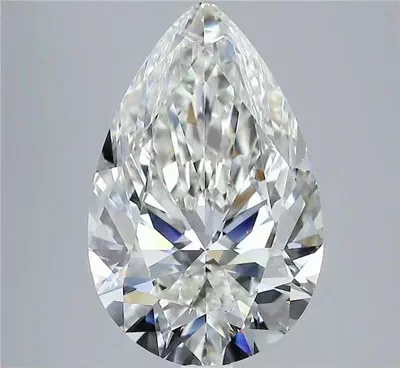 4.50ct H VS2 Rare Carat Ideal Cut Pear Diamond