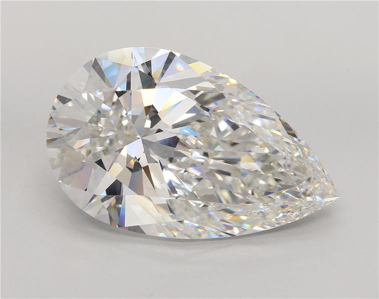 22.92ct F VS1 Rare Carat Ideal Cut Pear Lab Grown Diamond