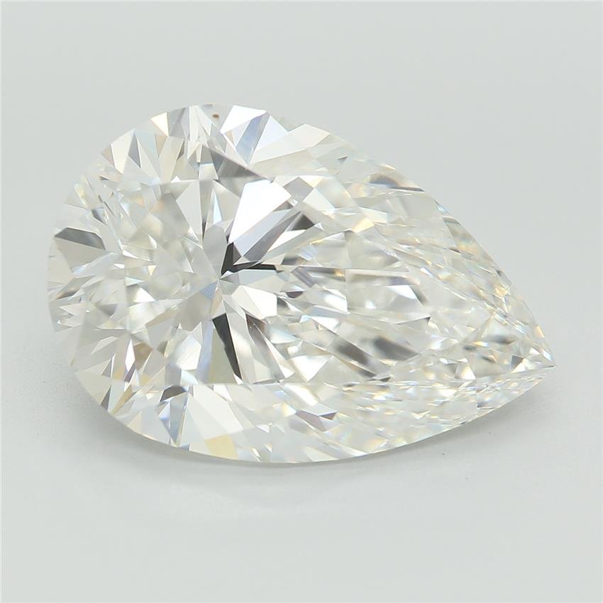 5.53ct E VVS2 Rare Carat Ideal Cut Pear Lab Grown Diamond