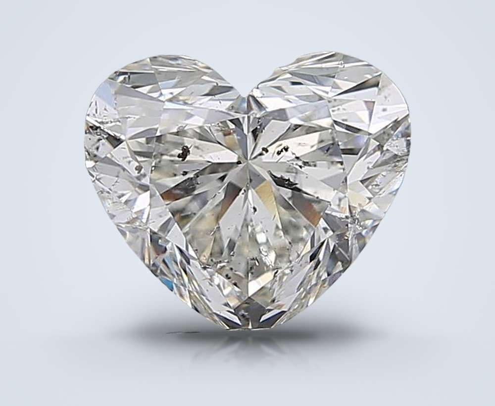 2.70ct G SI2 Rare Carat Ideal Cut Heart Diamond
