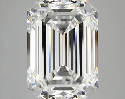 12.04ct F VVS2 Rare Carat Ideal Cut Emerald Lab Grown Diamond