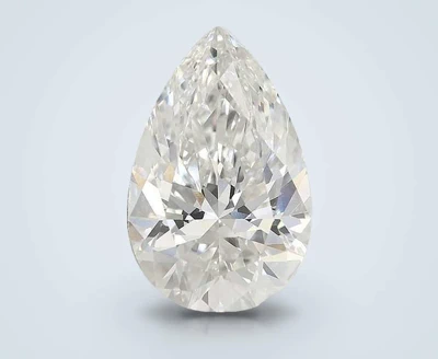 5.02ct F VS1 Rare Carat Ideal Cut Pear Lab Grown Diamond