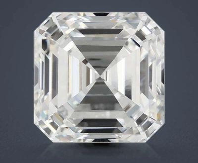 5.10ct E VS1 Rare Carat Ideal Cut Asscher Lab Grown Diamond