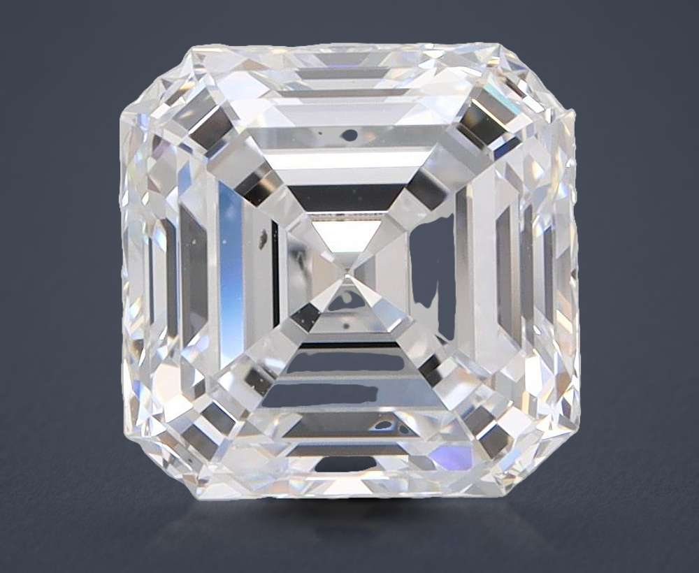 2.15ct E VS2 Rare Carat Ideal Cut Asscher Lab Grown Diamond