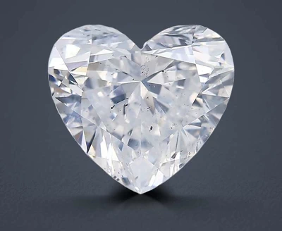 5.02ct D SI2 Rare Carat Ideal Cut Heart Diamond