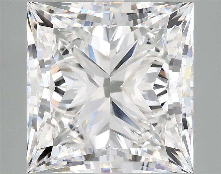 7.81ct E VVS2 Rare Carat Ideal Cut Princess Lab Grown Diamond