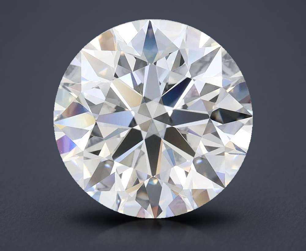 4.18ct D VVS1 Rare Carat Ideal Cut Round Lab Grown Diamond