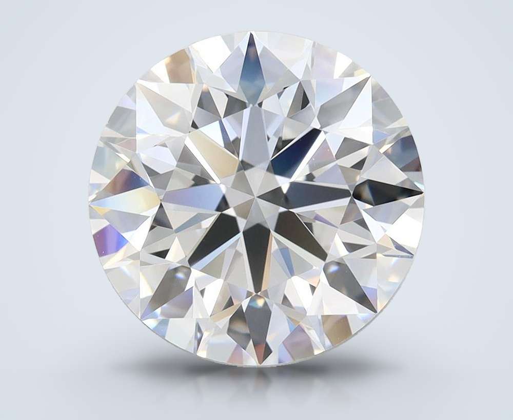 4.18ct D VVS1 Rare Carat Ideal Cut Round Lab Grown Diamond
