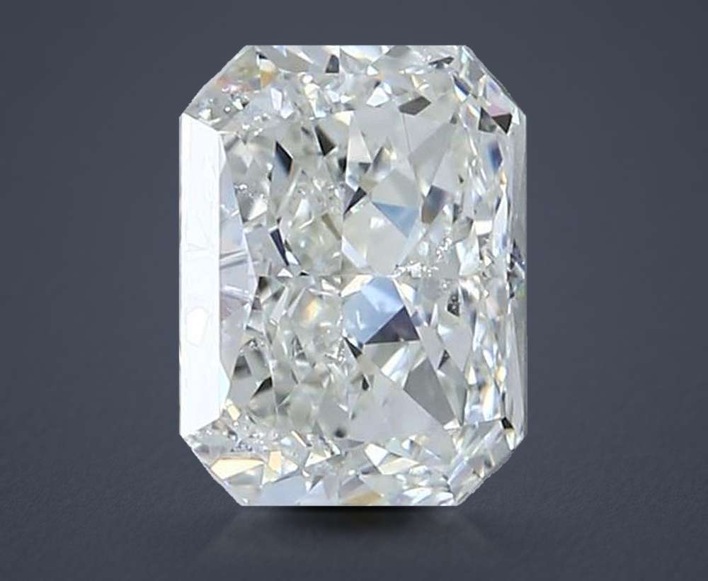 2.12ct J SI2 Rare Carat Ideal Cut Radiant Diamond