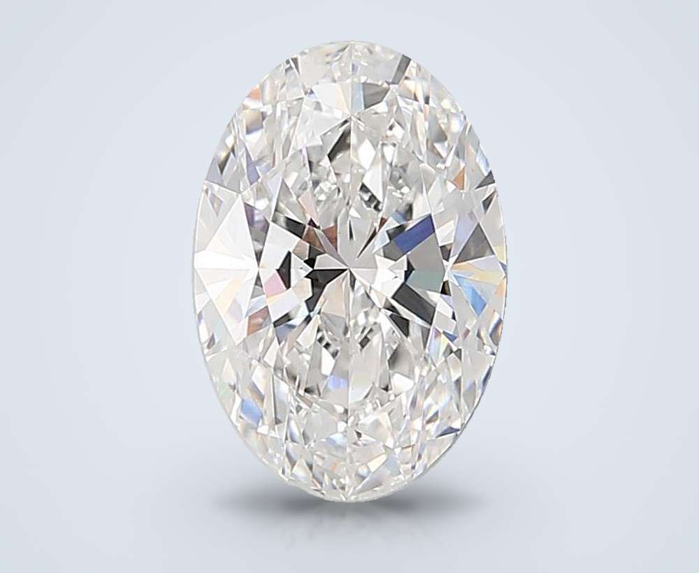 7.06ct E VVS2 Rare Carat Ideal Cut Oval Lab Grown Diamond