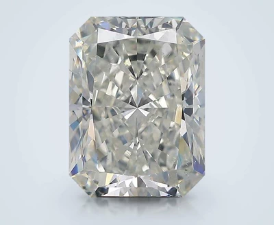 5.01ct K SI1 Rare Carat Ideal Cut Radiant Diamond