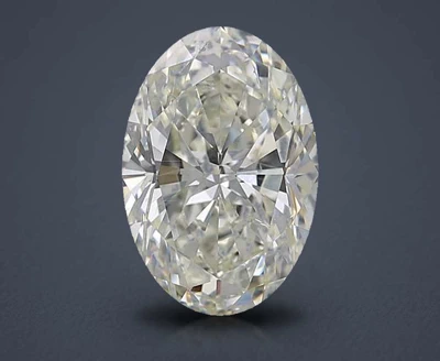 4.03ct K SI2 Rare Carat Ideal Cut Oval Diamond
