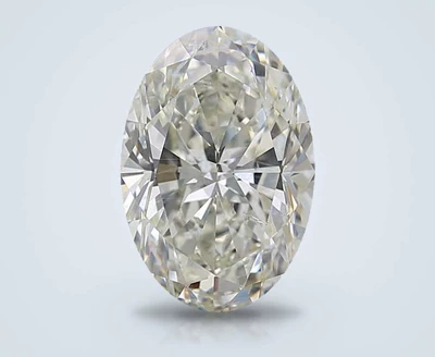 4.03ct K SI2 Rare Carat Ideal Cut Oval Diamond