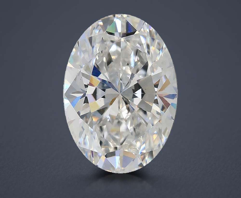 3.06ct E VS2 Rare Carat Ideal Cut Oval Lab Grown Diamond