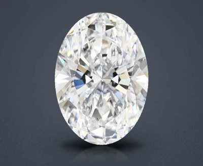 1.69ct D VS2 Rare Carat Ideal Cut Oval Lab Grown Diamond