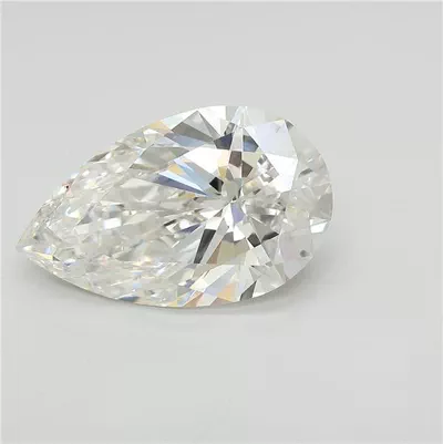 6.45ct F VS1 Rare Carat Ideal Cut Pear Lab Grown Diamond
