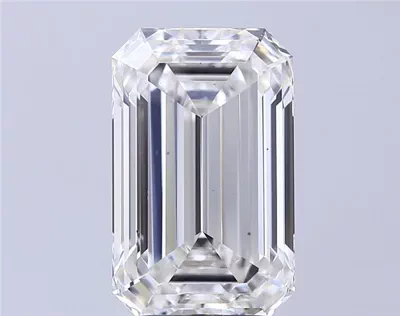 5.04ct H VS2 Rare Carat Ideal Cut Emerald Lab Grown Diamond