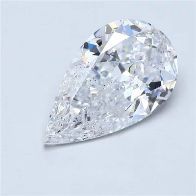 4.07ct D SI2 Excellent Cut Pear Diamond