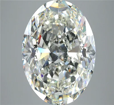 6.01ct J VS2 Rare Carat Ideal Cut Oval Diamond