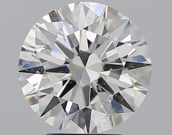 3.20ct H SI2 Rare Carat Ideal Cut Round Diamond