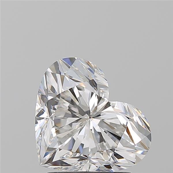 2.07ct F VS2 Rare Carat Ideal Cut Heart Diamond