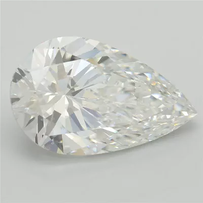 5.19ct E VS1 Rare Carat Ideal Cut Pear Lab Grown Diamond
