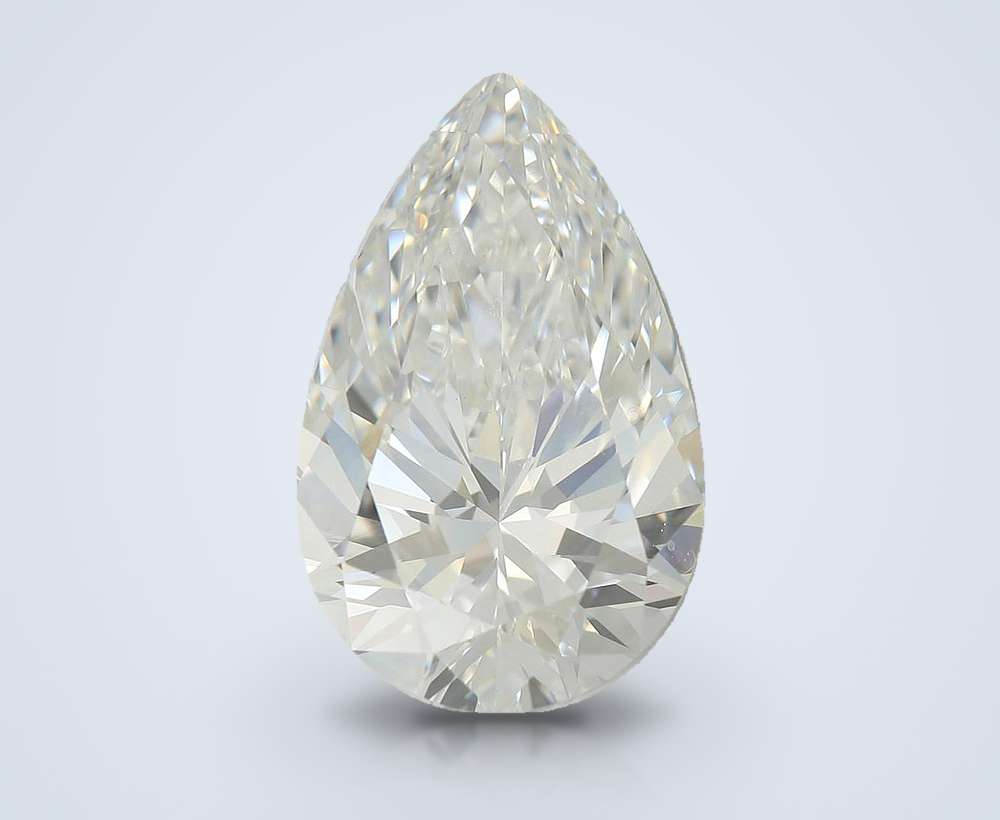 5.19ct E VS1 Rare Carat Ideal Cut Pear Lab Grown Diamond
