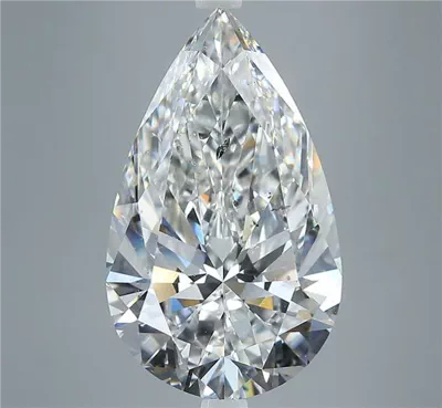 6.03ct E SI2 Rare Carat Ideal Cut Pear Diamond