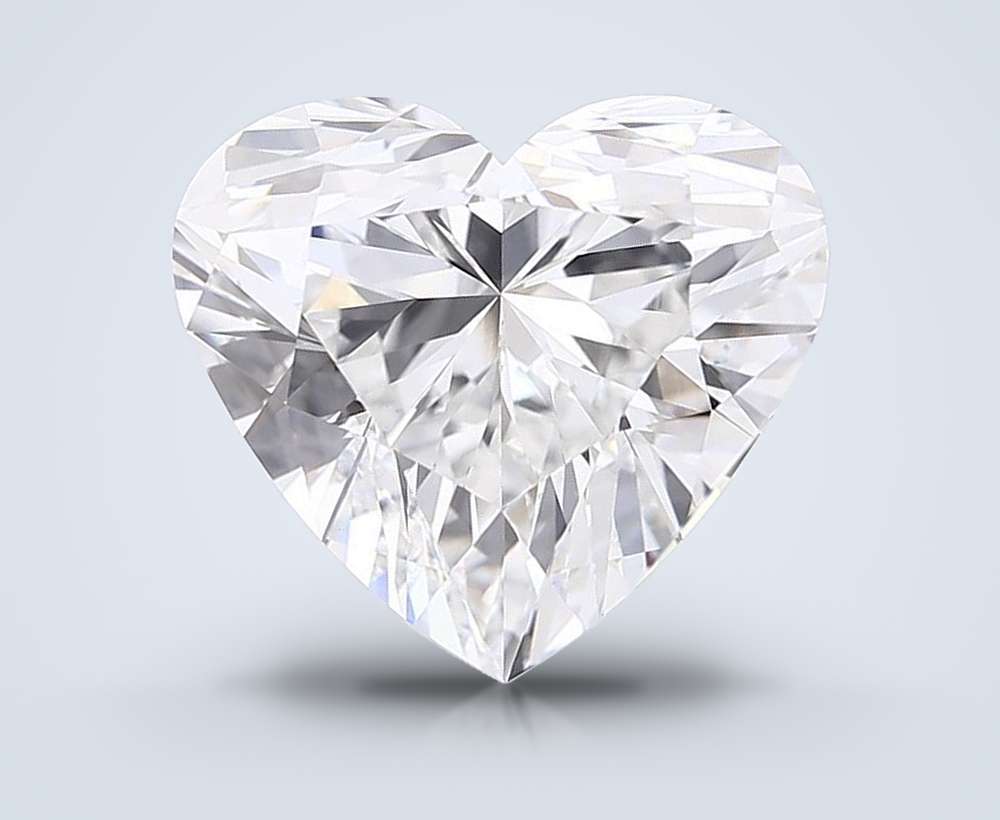 6.78ct E VVS2 Rare Carat Ideal Cut Heart Lab Grown Diamond