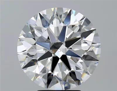 5.68ct F VS2 Rare Carat Ideal Cut Round Diamond