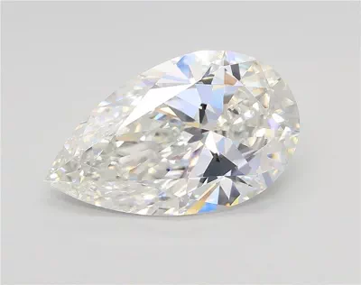 3.01ct F VS1 Rare Carat Ideal Cut Pear Lab Grown Diamond