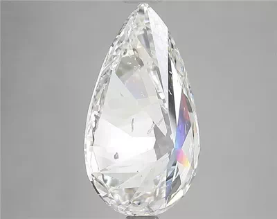 5.28ct G SI2 Rare Carat Ideal Cut Pear Diamond