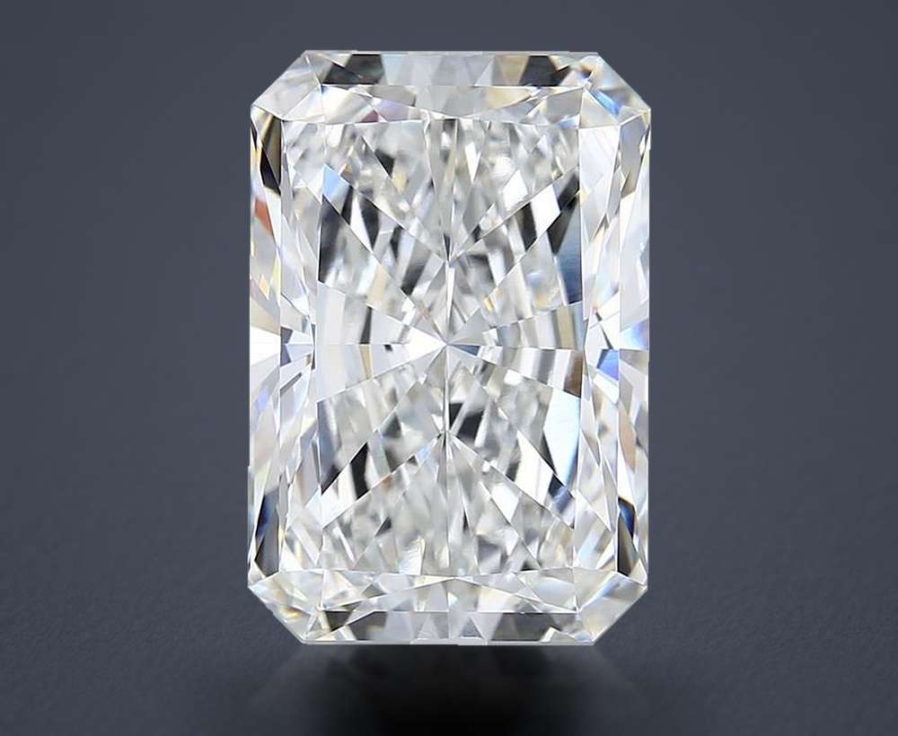 10.11ct F VVS2 Rare Carat Ideal Cut Radiant Lab Grown Diamond