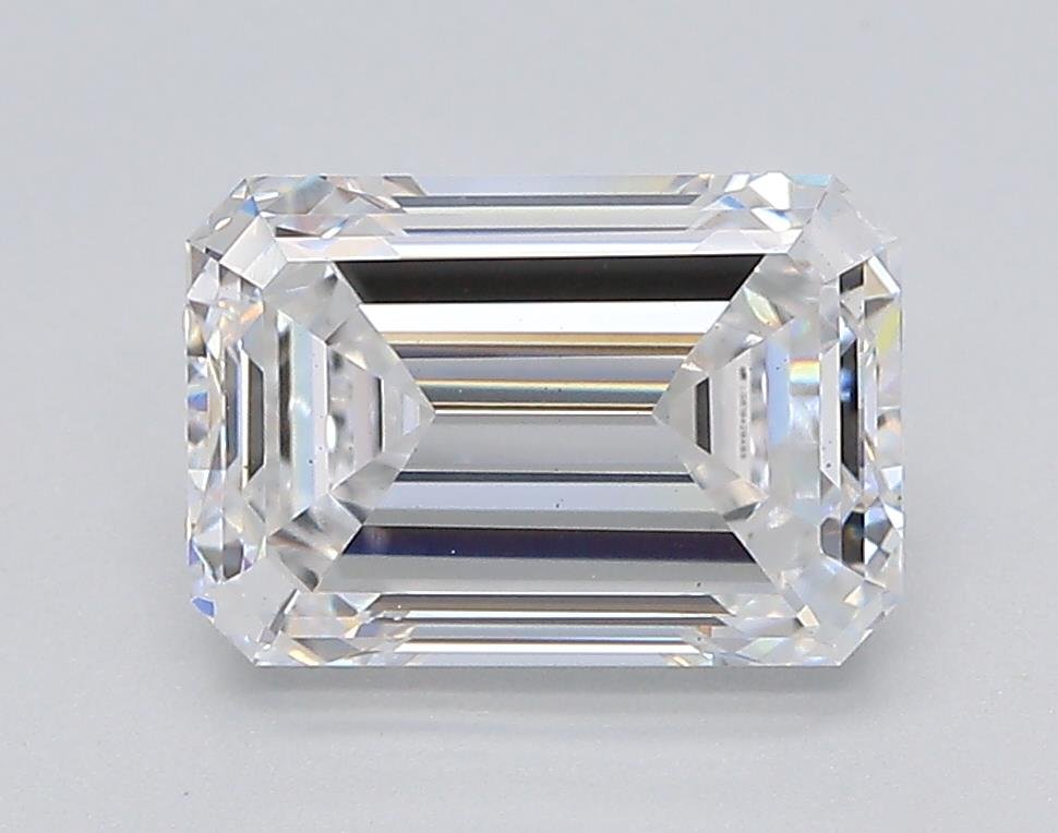 1.54ct E VS1 Rare Carat Ideal Cut Emerald Lab Grown Diamond