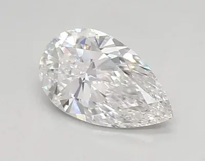 0.89ct D VVS1 Rare Carat Ideal Cut Pear Lab Grown Diamond