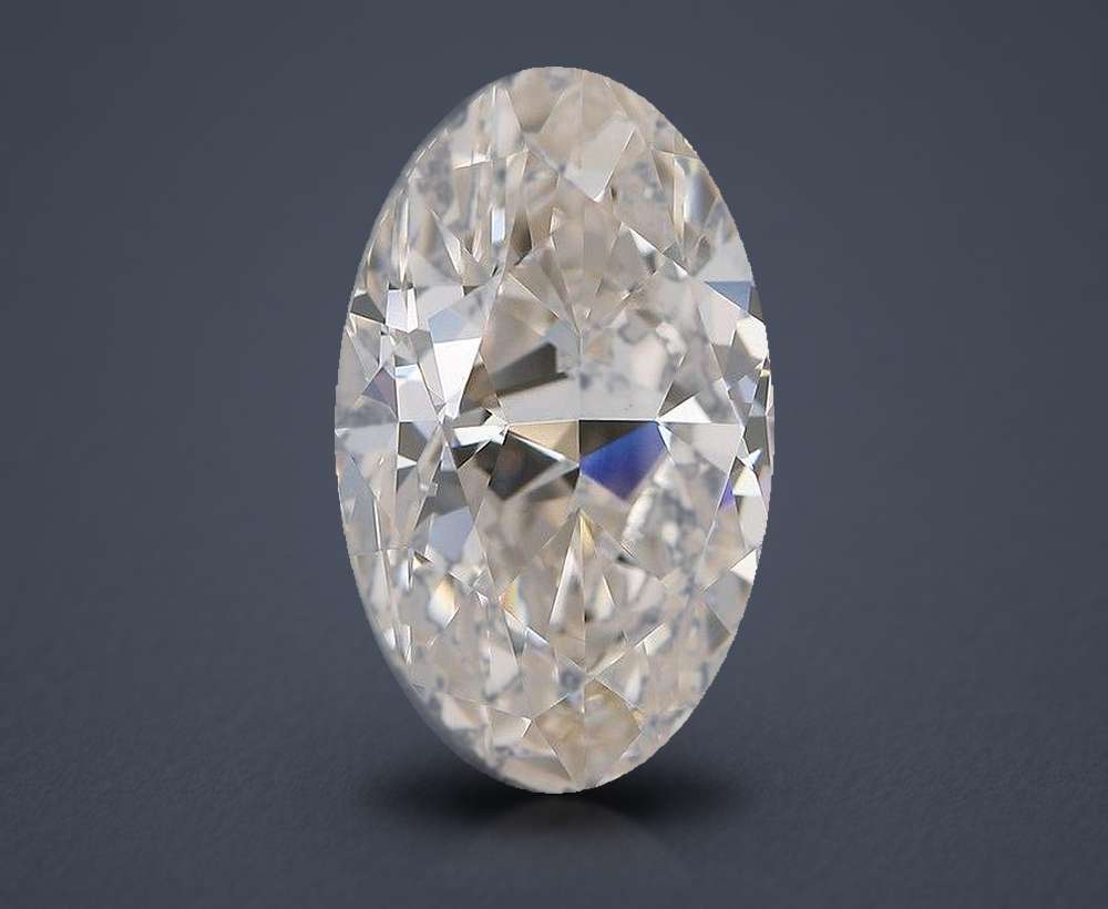 8.14ct H VVS2 Rare Carat Ideal Cut Oval Diamond