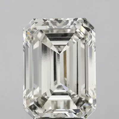 5.02ct H VS2 Rare Carat Ideal Cut Emerald Lab Grown Diamond