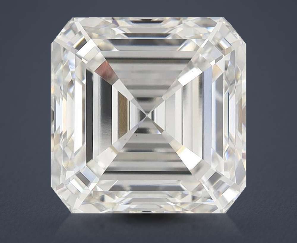 7.01ct G VS1 Rare Carat Ideal Cut Asscher Lab Grown Diamond